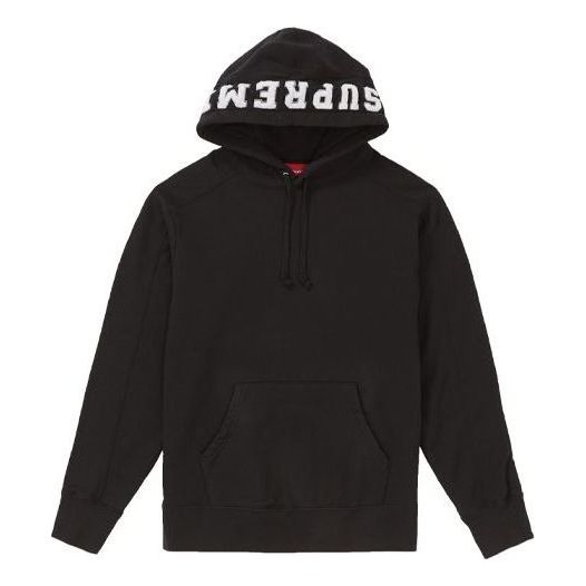 Supreme FW18 Paneled Hooded Sweatshirt 'Black' SUP-FW18-773