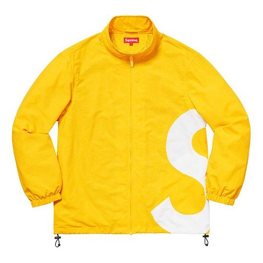 Supreme SS19 S Logo Track Jacket Large Logo S Unisex Yellow SUP-SS19-10436