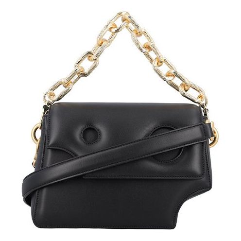 (WMNS) Off-White Logo Print Shoulder Bag 'Black' OWNN043F22LEA0011000