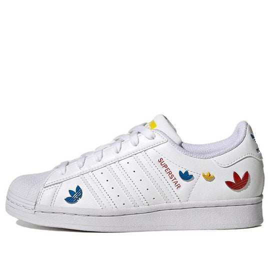 (GS) adidas Superstar 'White Yellow Blue' GV8876