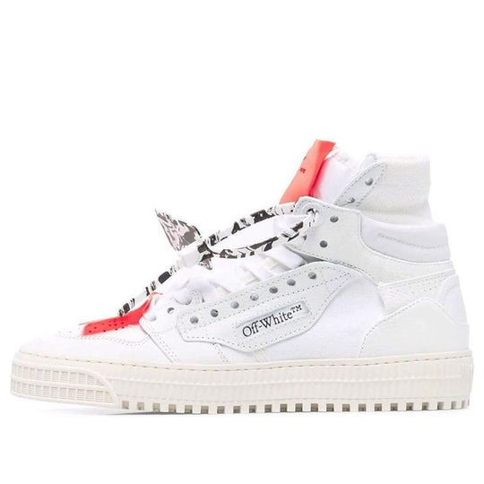 (WMNS) Off-White Court 3.0 High-top Sneakers White/Orange OWIA112F21LEA0010101