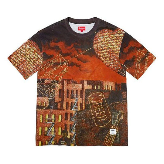 Supreme FW19 Week 12 x Martin Wong Ridge Street SS Top MultIcolor Tee SUP-FW19-1026