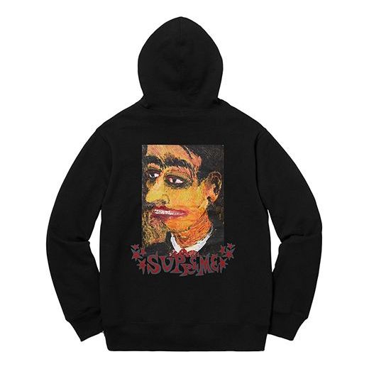 Supreme FW18 Portrait Hooded Sweatshirt Black SUP-FW18-480