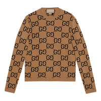 Gucci GG Wool Jacquard Sweater 'Camel Black' 692900-XKCC5-2075