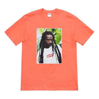 Supreme SS19 Buju Banton Tee Reggae Character Printing Short Sleeve Unisex Orange SUP-SS19-10476