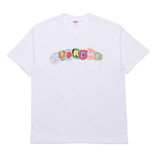 Supreme Week 7 Pillows Tee logo Short Sleeve Unisex White SUP-FW19-717