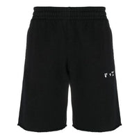 Off-White Men's SS21 Logo Sports Shorts Black OMCI006R21FLE0051001