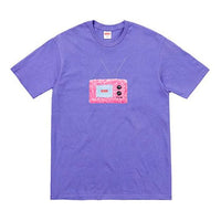 Supreme SS18 TV Tee Light Purple Printing Short Sleeve Unisex SUP-SS18-0090