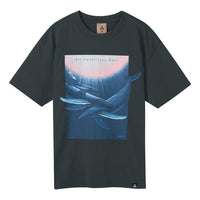 Nike ACG Wyland Funny Printing Sports Loose Round Neck Short Sleeve Black Gray Blackgray DC5359-070