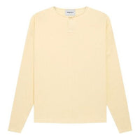 Fear of God Essentials FW21 Thermal Henley L/S Buttercream FOG-FW21-038