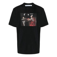 Off-White Caravaggio Short-Sleeve Over Tee 'Black/Red' OMAA038R21JER0031025