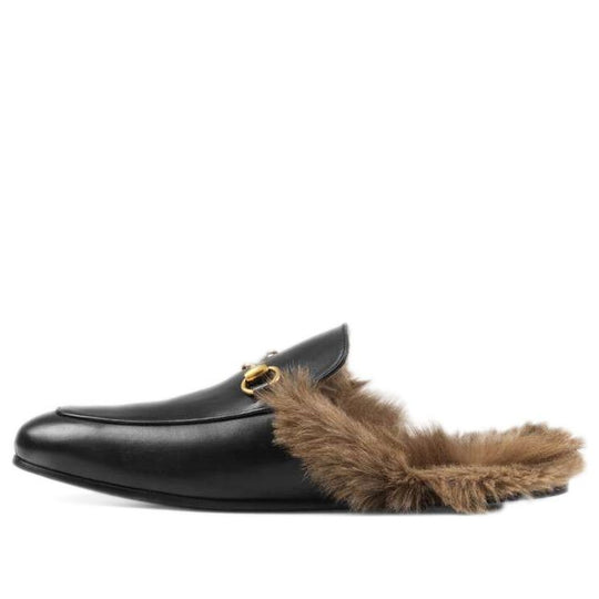 Gucci Princetown Series Wool Slipper Black 397647-DKHH0-1063