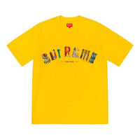 Supreme SS19 City Arc Tee Yellow Logo Tee SUP-SS19-477