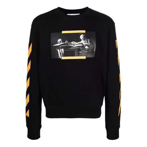 Men's Off-White SS21 Caravaggio Painting Black OMBA025F21FLE0091084