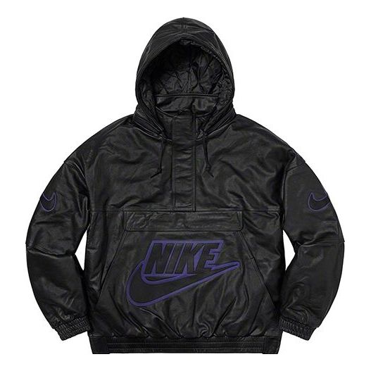 Supreme FW19 Week 14 x Nike Leather Anorak Box 'Black' SUP-FW19-10724