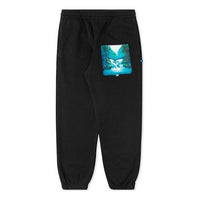 Men's Off-White Printing Black Sports Pants/Trousers/Joggers OMCH022E19E300151088