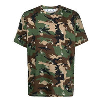 Off-White SS21 Cozy Camouflage Pattern Short Sleeve Loose Fit Camouflage OMAA038S21JER0165600