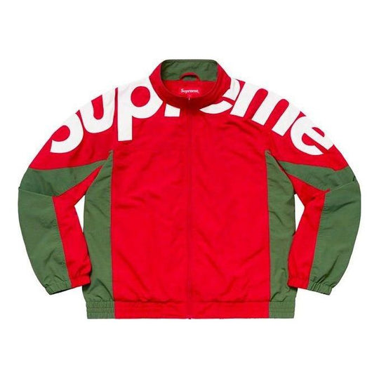 Supreme FW19 Week 1 Shoulder Logo Track Jacket 'Red' SUP-FW19-021