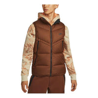 Nike Windproof Warm Stand Collar Down Vest 'Brown' DV1136-259