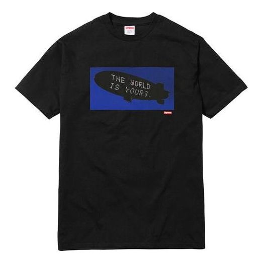 Supreme FW17 x Scarface Blimp Tee Black Crossover Short Sleeve Unisex SS18-0236