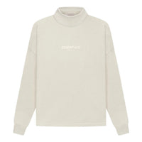 Fear of God Essentials SS22 Relaxed Mockneck Wheat Logo FOG-SS22-130