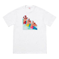 Supreme SS18 Swimmers Tee White Printing Short Sleeve Unisex SUP-SS18-497