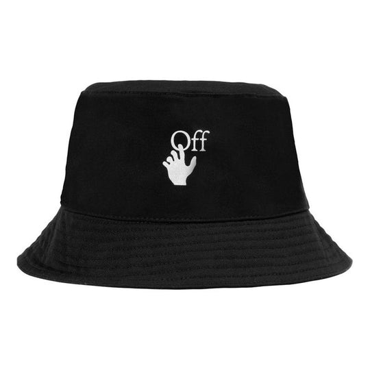 Off-White Unisex Logo Printing Fisherman Hat Black OMLA012R21FAB0011001