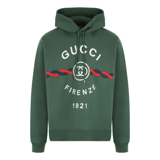 Gucci Interlocking G Torchon Cotton Sweatshirt 'Green' 646953-XJD7O-3635