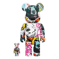 MISHKA x BE@RBRICK 2020 Multi-Color Graffiti 100%+400% BB-MISHKA