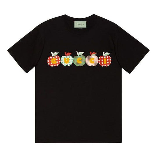 Gucci FW21 Apple Short Sleeves Tee 'Black' 548334-XJDNA-1082