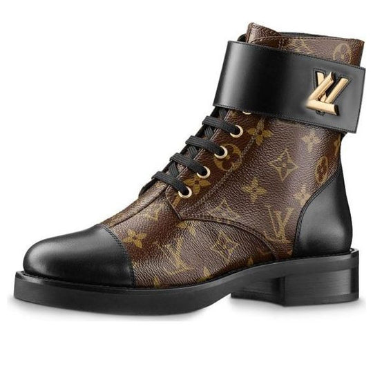 (WMNS) LOUIS VUITTON LV Wonderland Monogram Canvas Martin boots Brown 1A2Q3I