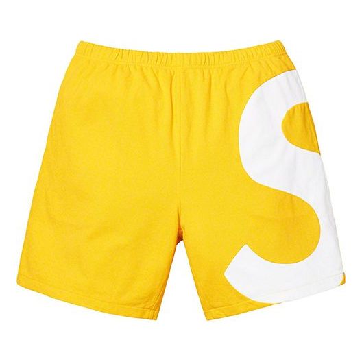 Supreme SS19 S Logo Short Side S logo Shorts Unisex Yellow SUP-SS19-10384