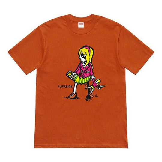 Supreme SS19 Suzie Switchblade Tee Rust Small Comics Short Sleeve Unisex T-Shirt SUP-SS19-729