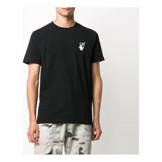 Off-White Cut Here Short Sleeve Black OMAA027F20FAB0091001