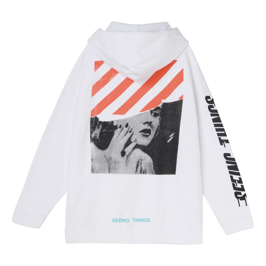 Men's Off-White Printing Classic autumn White OMBB009G20JER0020188