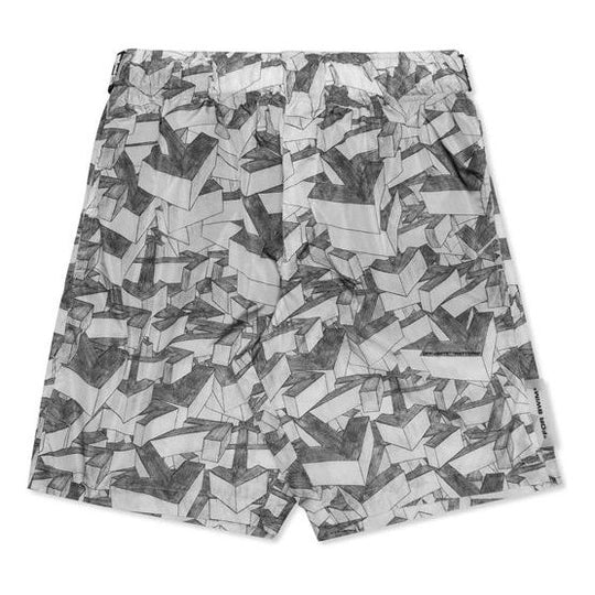 Men's Off-White Arrow Pattern Swim Shorts Gray OMFA007R20G440339908