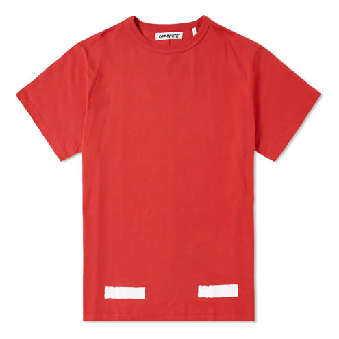 Off-White Brushed Diagonal S/S T-Shirt OMAA002F161850102001