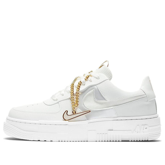 (WMNS) Nike Air Force 1 Pixel 'White Gold Chain' DC1160-100