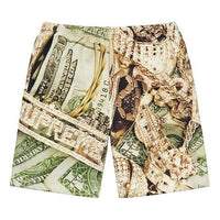 Supreme SS20 Week 5 Bling Sweatshort Gold Printing Shorts Pants Unisex 'Green Red' SUP-SS20-508