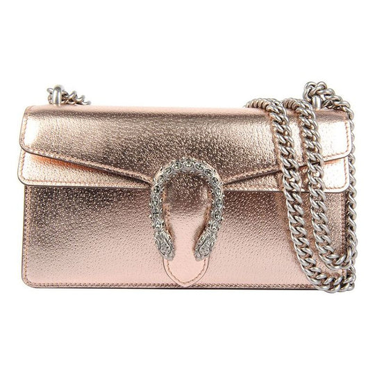 (WMNS) Gucci SS21 DionysusSeriesSingleShoulderMessengerChain Rose Golden 499623-1TRBR-8373