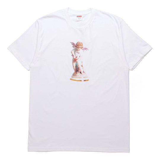 Supreme SS19 Cupid Tee White Angel Printing Short Sleeve Unisex SUP-SS19-687