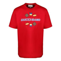 Gucci Band Embroidered Large logo Short Sleeve Red 565806-XJB2X-6229