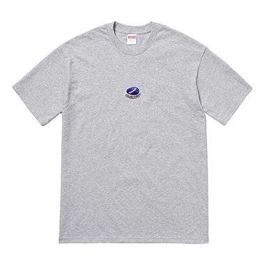 Supreme FW18 Bottle Cap Tee Heather Grey Logo Tee SUP-SS18-710