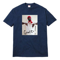 Supreme FW16 Gucci Mane Tee Navy Character Printing Short Sleeve Unisex Navy Blue SS18-0224