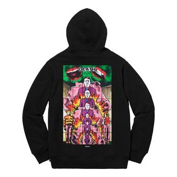 Supreme SS19 Gilbert & George/ DEATH Hooded Sweatshirt Black SUP-SS19-539