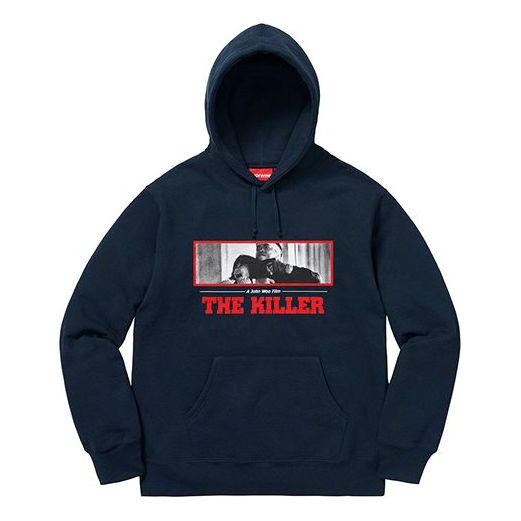 Supreme FW18 The Killer Hooded Sweatshirt Navy SUP-FW18-684