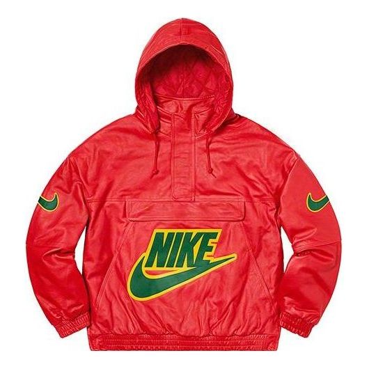 Supreme X Nike FW19 Leather Anorak 'Red' SUP-FW19-10725