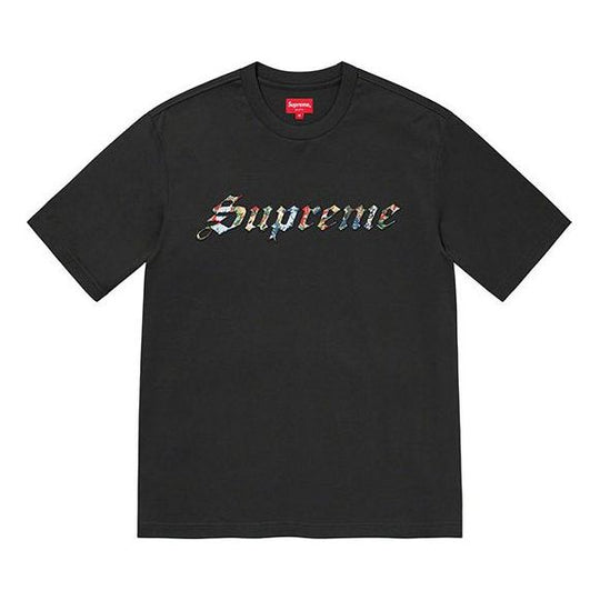 Supreme Week 6 Floral Applique Shirt Flowers Logo Short Sleeve Unisex SUP-SS21-595