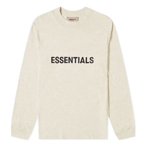 Fear of God Essentials SS20 Boxy Long Sleeves Buttercream Tee FOG-SS20-286