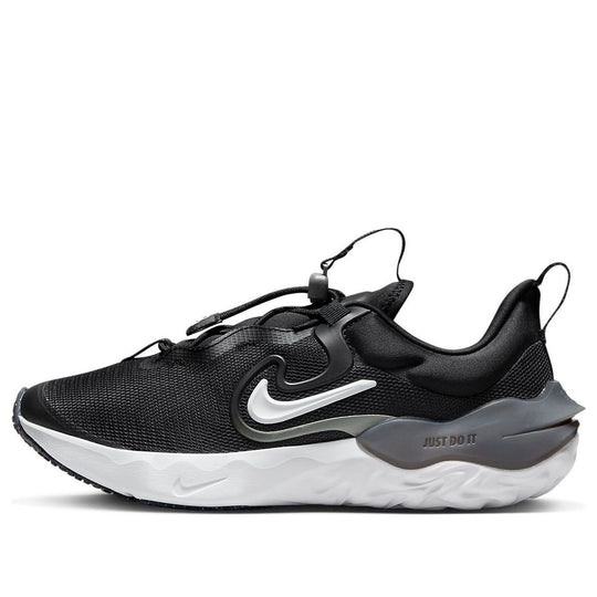 (GS) Nike Run Flow Running Shoes 'Black Iron Grey White' DR0472-001